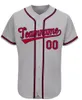 Custom Baseball Jersey Personalized Stitched San Francisco Nevada Iowa Elke naam en nummer korte mouw sport uniform volwassen