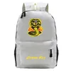 Ryggsäck Cobra Kai Kids ryggväskor skriver ut ryggsäcken Tonåringar Tonåringar Bakbord Back Pack Rocksäck för tonåringar Girls Boys 300D