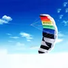 خطوط مزدوجة parafoil طائرة ورقية أدوات تحلق خط الطاقة جديلة الإبحار kitesurf rainbow اللعب الرياضة شاطئ حيلة الطائرات الورقية