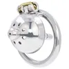 NXY Cockrings 304 Rostfritt stål Man Chastity Device Super Small Cock Cage med urinrör Fetish Penis Lock Ring Belt Sex Toy 1123