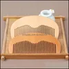 Disposable Comb Bath El Supplies Home & Garden50 Mahogany Combs Designer Custom Your Logo Beard Laser Engraved For Men And Women Christmas G