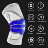 Armure de moto 1PCS Fitness Fitness Cyclisme Cyclisme Support de genou Bretelles Tricotés Tissu Sport Compression Pad à la manche pour le volleyball de basketball