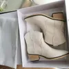 White Isabel Paris Marant Ankle Boots äkta läder Dewina Fashion Show Catwalk Shoes2790317