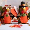 Fournitures de fête de Thanksgiving décorations de dinde ornements de table automne automne jour de la récolte maison salon cuisine étagère décor poupée