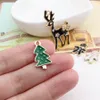 Design Strass deocration Lega goccia olio Tono oro Animali Cervi Sika / Bambole / Albero di Natale Forma Charm Ciondolo gioielli fai da te