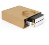 2021 Stock di 10 taglie e sacchetto regalo in carta personalizzato sacchetto di carta kraft marrone con manici all'ingrosso