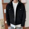 IEFB Frühling Herren Revers Jacke Kurze Jacke Koreanische Mode Jugend Mantel Einreiher Doppel Taschen Arbeitskleidung 9Y5273 210524