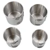 4pcs extérieur tasse tasse pots vaisselle camping pique-nique eau de café thé avec couvercle bouteille