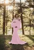 Abiti di maternità senza spalline sexy per servizio fotografico Ruffles Gravidanza Maxi abito Lungo abito da donna incinta Fotografia Puntelli 2020 Y0924