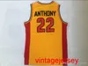 #22 Carmelo Anthony Basketball Shirts Mens Melo Carmelo Anthony Oak Hill High School Basketball Jersey Size S-XXL