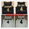 4 Chauncey Billups Dolphins Colorado Buffaloes Basketball Jersey zszyta niestandardowa nazwa NCAA XS-6XL