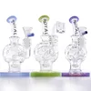 Royal Glass Bongs Wate pipe Hookahs 6 Inches Female 14.5mm recycle Egg Rig With Quartz Banger