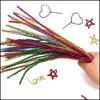 Intelligence Learning Education Giftsglitter Twist Wire Pipe Cleaner Diy Montessori Materials Chenille Peluche Jouet Jouets Éducatifs Pour Chil