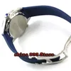 Relojes de pulsera 41mm azul estéril dial de zafiro copa de vidrio marcas luminosas Cerámica Bisel Mens Reloj automático para hombre