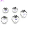 2021 HT-V4 Metal Male Chastity Device Stainless Steel Cock Cage Penis Ring Lock BDSM Bondage Gear Adult Erotic Sex Toys for Men P0826