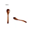 Eco Friendly Natural Wooden Spoons Coffee Stir Tea Soup Sugar Honey Dessert Appetizer Seasoning Bistro Small Spoon