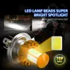 Motorradscheinwerfer LED BA20D H6 H4 Birnen HI LO Beam Moto LED Motorrad Scheinwerferlampe 6000K 60W weiß 12V 1200lm