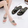 Slippers Fashion Ladies Flat с обувью Bohemian Women Sandals Этнический стиль шлепанцы шлепанцы струна бусинка-пляж пляжный тапочка xx180