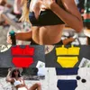 2020 Nuevo traje de baño con cuello en V para mujer Conjunto de bikini de cintura alta Push up traje de baño femenino Sexy Biquinis de verano traje de baño bañista Ropa de playa X0523