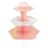 Dishes & Plates Dessert Stand Made By Paper Durable Easy To Assemble Suitable For Cupcakes Muffins Pastries Desserts Fruits Home Dorm