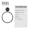 Big Hoop Earrings Round Circle Black For Women Crystal Rhinestone Statement Jewelry Wholesale Ersm31 & Huggie