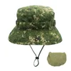 Summer Outdoor Hiking Camping Men's Camouflage Basin Fisherman Hat Sunscreen Bionic Jungle Supplies Hats