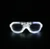 LED Lysande glasögon Buddy Blinds Party Dance Activities Bar Music Festival Cheer Props Blinkande Spectacles Net Red Leksaker