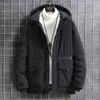 Hommes blanc canard doudoune Parka couverture neige marque extérieur épais chaud hiver vêtements de travail vestes hiver veste 4xl Y1103