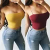 Summer Crop Top Women Cross Bandage Camisole Casual SleevelTank Tops Sexy Ladies Solid Vest Cami Shirts Black 2021 X0507