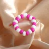 Богемский стиль красочные бисером эластичное кольцо для женщин девочек ручной работы шарики палец кольца летние ювелирные изделия аксессуары