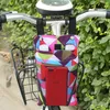 Waterproof Cycling Vehicle Bags Bike Basket Mobile Phone Storage Bag Water Cup Lattice Front