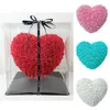 25CM Heart Shaped Flower Rose Valentine's Day Gift Wholesale Love PE Foam FLowers Wedding Party Decoration ZZF13596