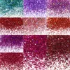 Nail Glitter 21 påsar 50g holografisk pulverlaser guld silver färgglada fin bulk sparkly damm för konstdekorationer rk390011