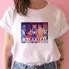 T-shirt des années 90 Mode Graphique Top Tee Femme Chat de dessin animé Harajuku Kawaii Anime T-shirt Femmes Drôle Dessin animé T-shirt Chat mignon X0527