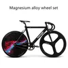 Star Pattern 700c Aluminum Alloy Frame Set Fixied Gear Bike Track Bikes Bicycle Magnesium Alloy Wheel Set Freewheel Cycles