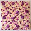 Party Decoration Artificial Rose Hydrangea Flower Wall Panel Wedding Venue/Bedroom Decor Po Background Props Decorative Hangings