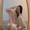 Pajamas for Girls Sleep Tops + Plaid Pants Home Clothes Women Loungewear Pijamas Femme Sleepwear Korean Style Trouser Suits 211109