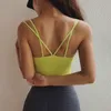 Gym Clothing Breathable Vest-Type Fitness Bras Women Seamless Padded Yoga Exercise Crop Tops Quick Dry Jogger Sport Brassiere