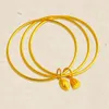 3-pcs Inseparable Wire Bangle Women Jewelry 18k Yellow Gold Filled Classic Fashion Accessories Gift