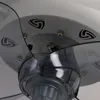 Ventilateurs de plafond modernes LED intelligents avec lumières télécommande pour la maison chambre à manger salon 220v noir blanc lampe intérieure