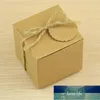 Envoltório de presente 50 pcs caixa de papel kraft para festa pequena favores de casamento doces jóias embalagem1 preço de fábrica especialista design qualidade mais recente estilo original status