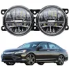 2 stycken Cawanerl för Honda Accord VIII CU 2008 Bil LED FOG LIGHT SET VIT DAGTIME LAMP DRL STYLING 12V9503503