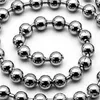 100pcslot 60cm24inch Metalllegierung Perlenkugelketten für Hundemarkenanhänger mit Spiegeloberfläche 552 S29250502