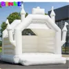 White Mini Inflatable Bouncy Castles Kids Jumping Bounce Castle House Outdoor Commercial Inflatables Bouncer For Sale