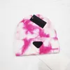 Beanie/skull Caps Designer Tie-dye Knitted Hat Men Ski Hats Autumn Winter Warm Golf Sun Cap Outdoor Visors