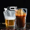 200pcs / lot 투명 플라스틱 스프레이 주머니 주스 와인 우유 커피 액체 포장 가방 음료 가방 식품 소재 보관 가방
