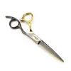 Germany JAGUAR 6.0 inch cutting/thinning hair scissors 9CR 62HRC Hardness black and golden handle with retail gift case