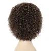 3 Tone Ombre Kinky Curly Human Human Wigs para mulheres negras Brown Blonde P4 / 27/30 Pixie Bob Penteado Afro-americano Glueless 150% Densidade Moda Nova Chegada