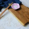 Chopsticks Cerâmico Pauzinho Canhoteiro Colher Titular Talheres de Talheres Porcelana Molho Molho Prato Descanso Suporte Combo para El Home Cozinha (Vermelho)