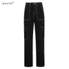 Damen Mom Jeans für Mädchen Mode Hosen Damen Thermohose Y2k Streetwear Elastic Baggy Jean Femme Kleidung XWKP00182 210712